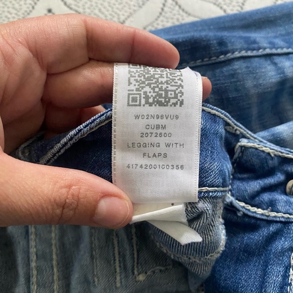 True Religion Jean Legging Flap Pockets Size 28 - Picture 9 of 9